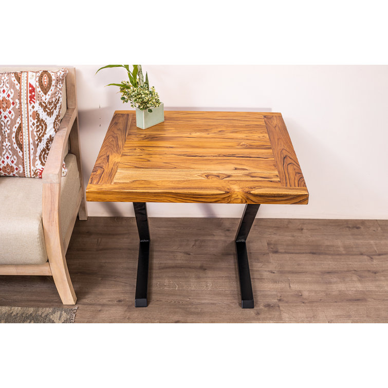 Loon Peak® Erlond Solid Wood Top End Table Wayfair